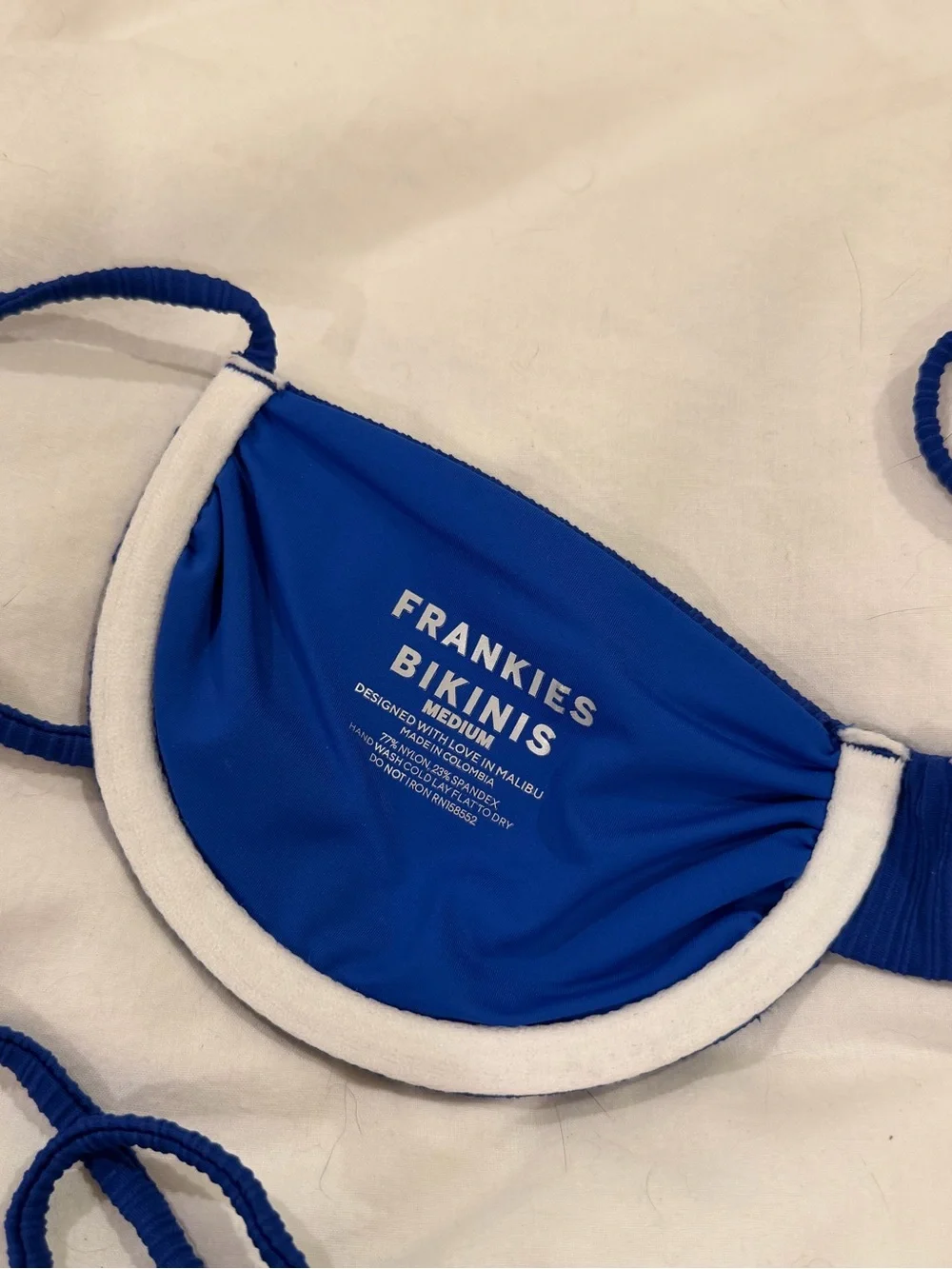 Frankie’s bikini Maggie Plissé Underwire Bikini Top and bottoms A